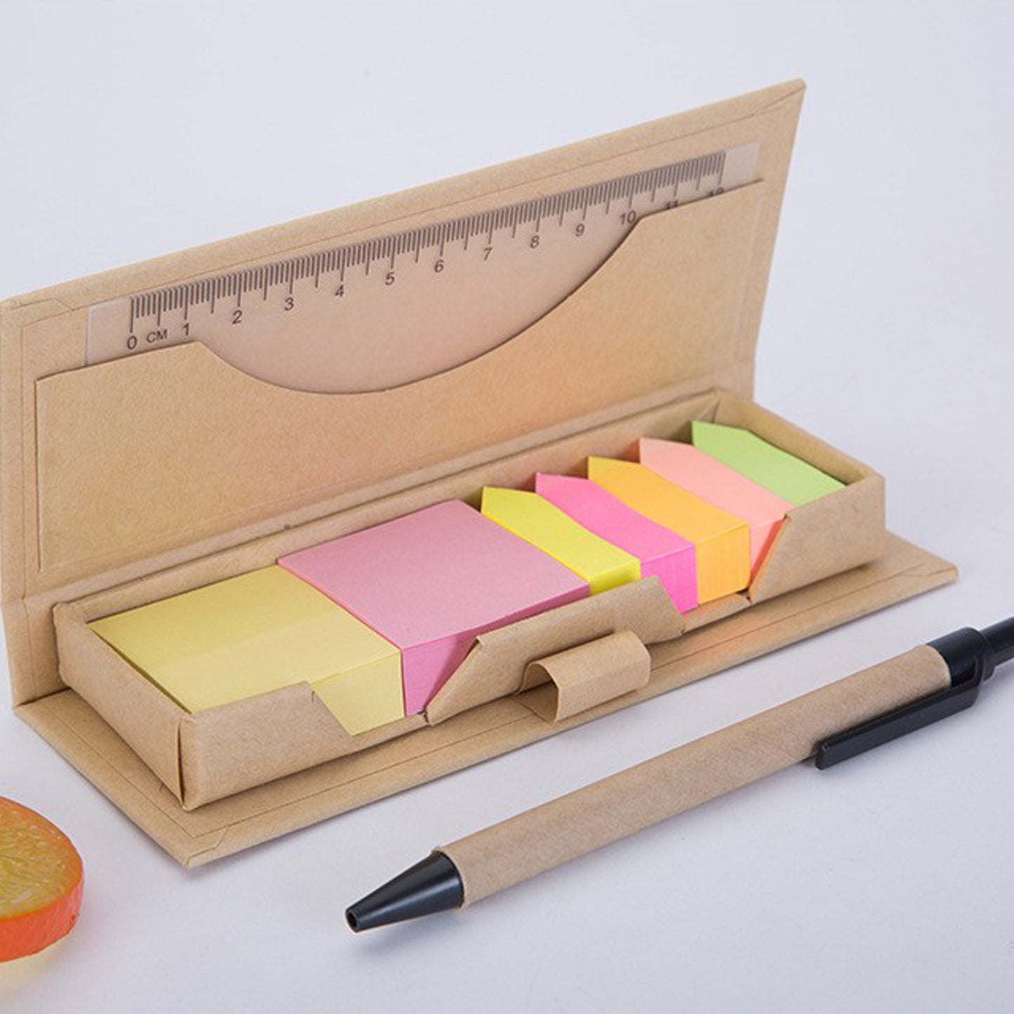 LTAW123【200 PCS】Colored Sticky Note with Kraft Package