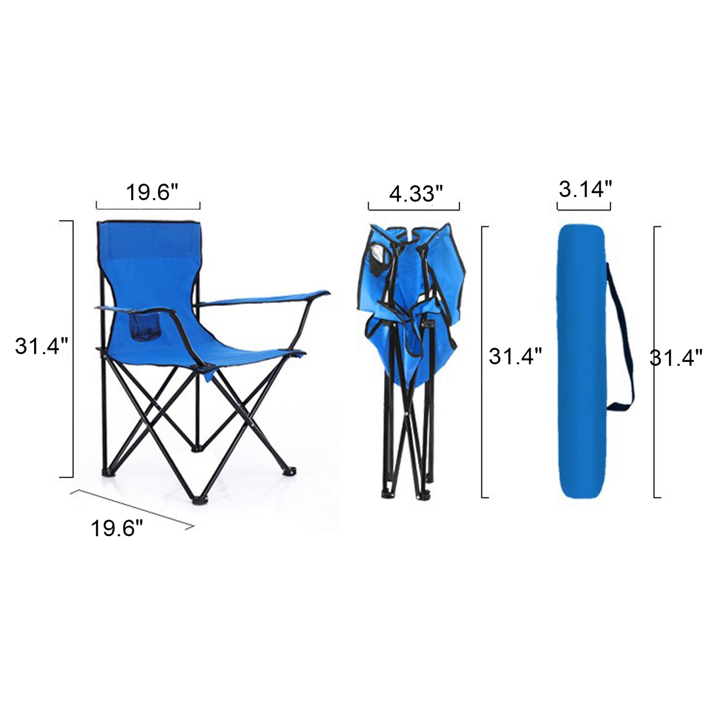 LTAW153【100 PCS】Portable Folding Chair