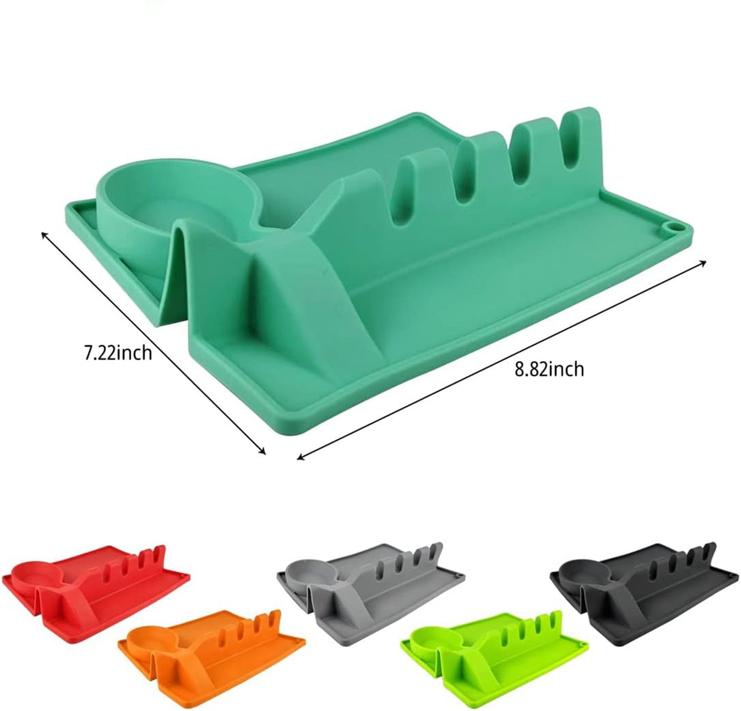 LTAW016【100 PCS】Silicone Spoon Rest Utensil