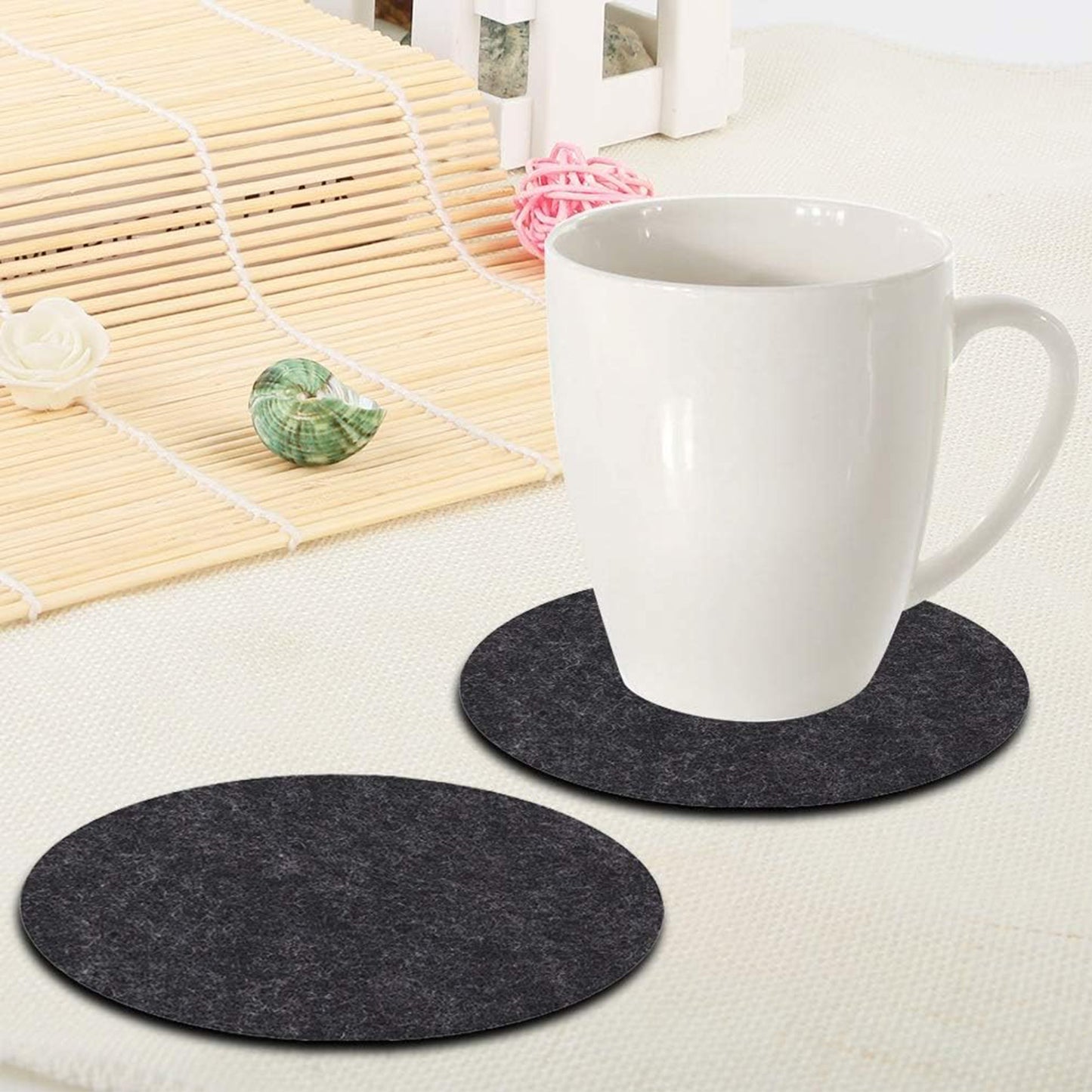 LTAW163【200 PCS】Premium Felt Coasters