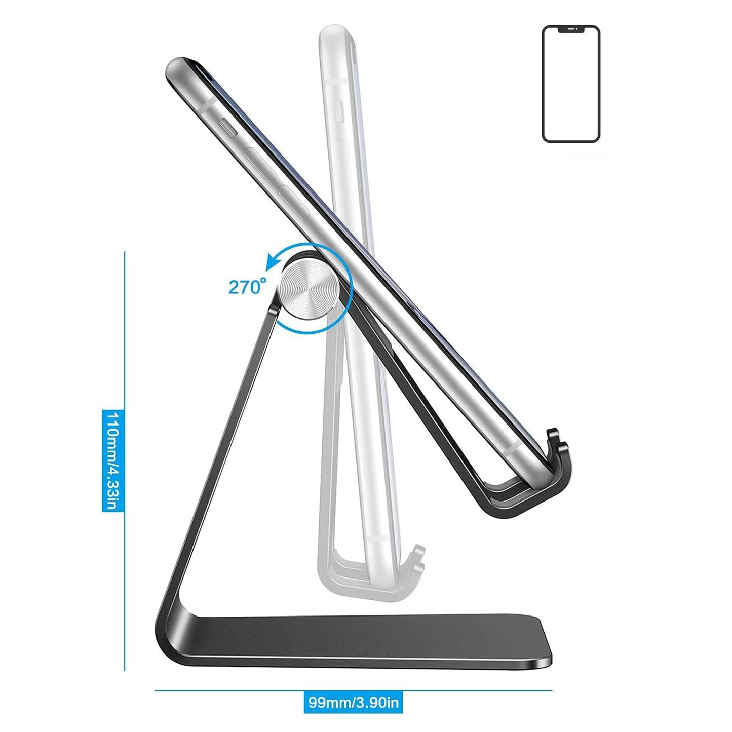 LTAW182【100 PCS】Adjustable Tabletop Cell Phone Stand