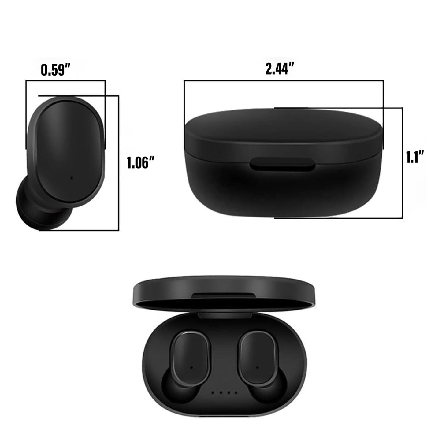 LTAW197【100 PCS】A6S TWS Bluetooth Earphone