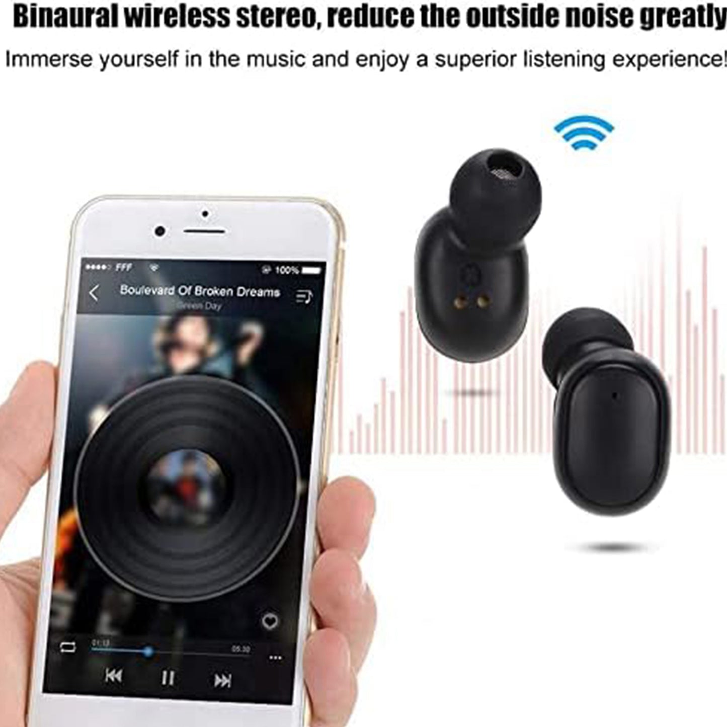 LTAW197【100 PCS】A6S TWS Bluetooth Earphone