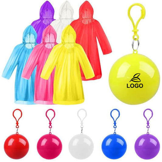 LTAW201【100 PCS】Disposable Emergency Raincoat Colorful Rain Poncho