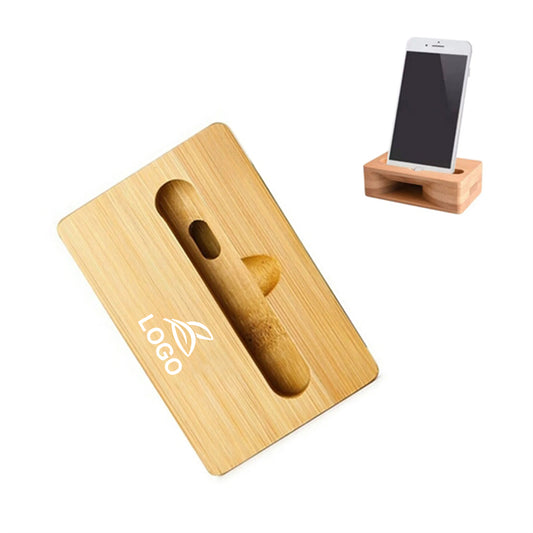 LTAW209【300 PCS】Multi-Functional Wooden Phone Stand