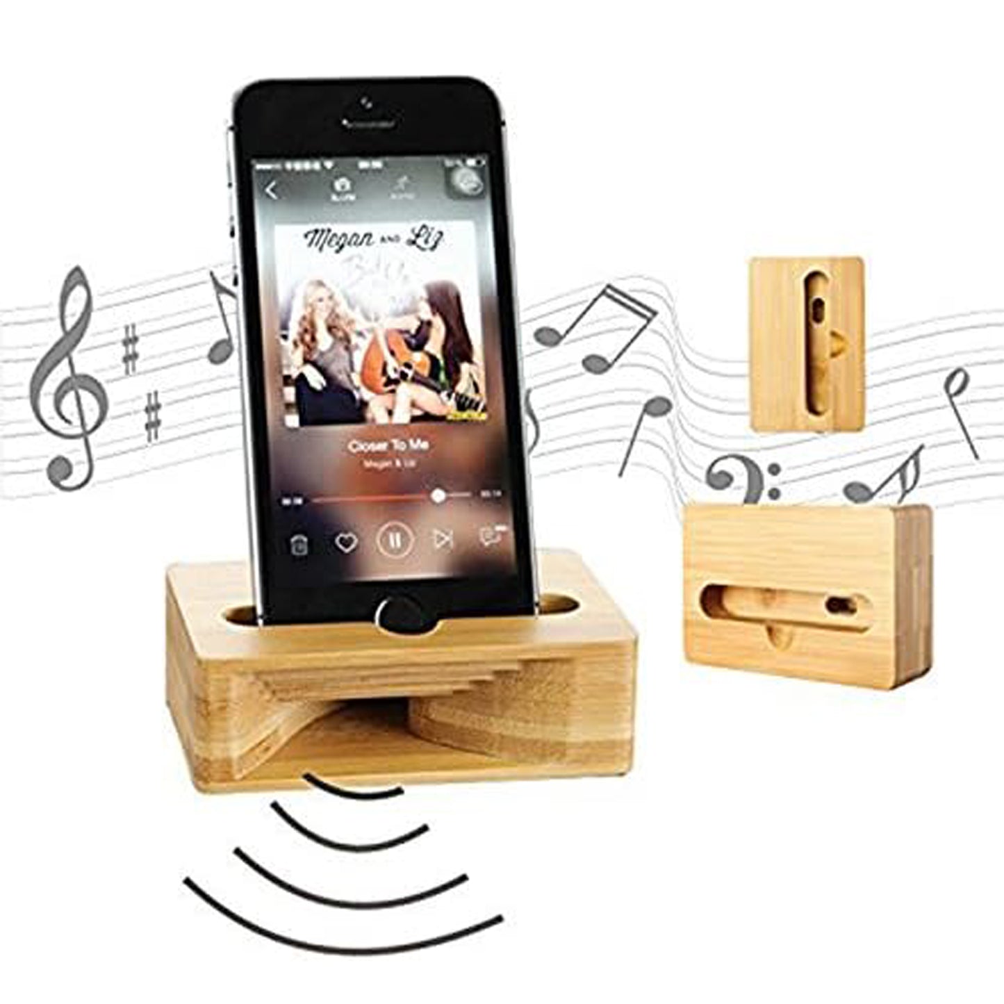 LTAW209【300 PCS】Multi-Functional Wooden Phone Stand