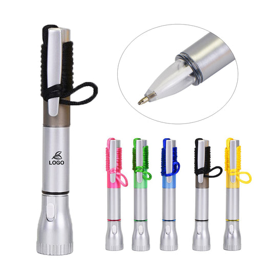 LTAW210【500 PCS】Flashlight Light Up Pen With Lanyard