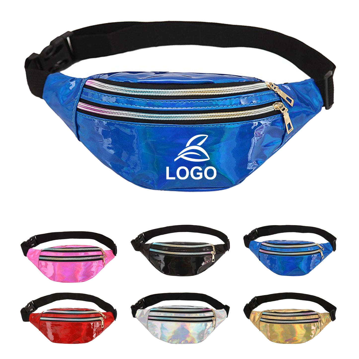 LTAW215【300 PCS】Laser Bright Surface PVC Waist Bag