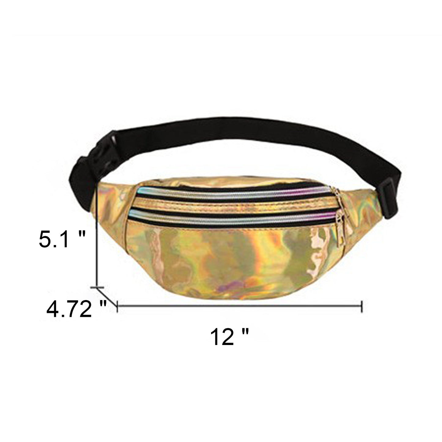 LTAW215【300 PCS】Laser Bright Surface PVC Waist Bag