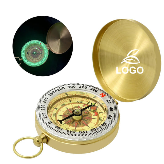 LTAW219【100 PCS】Brass Pocket Compass