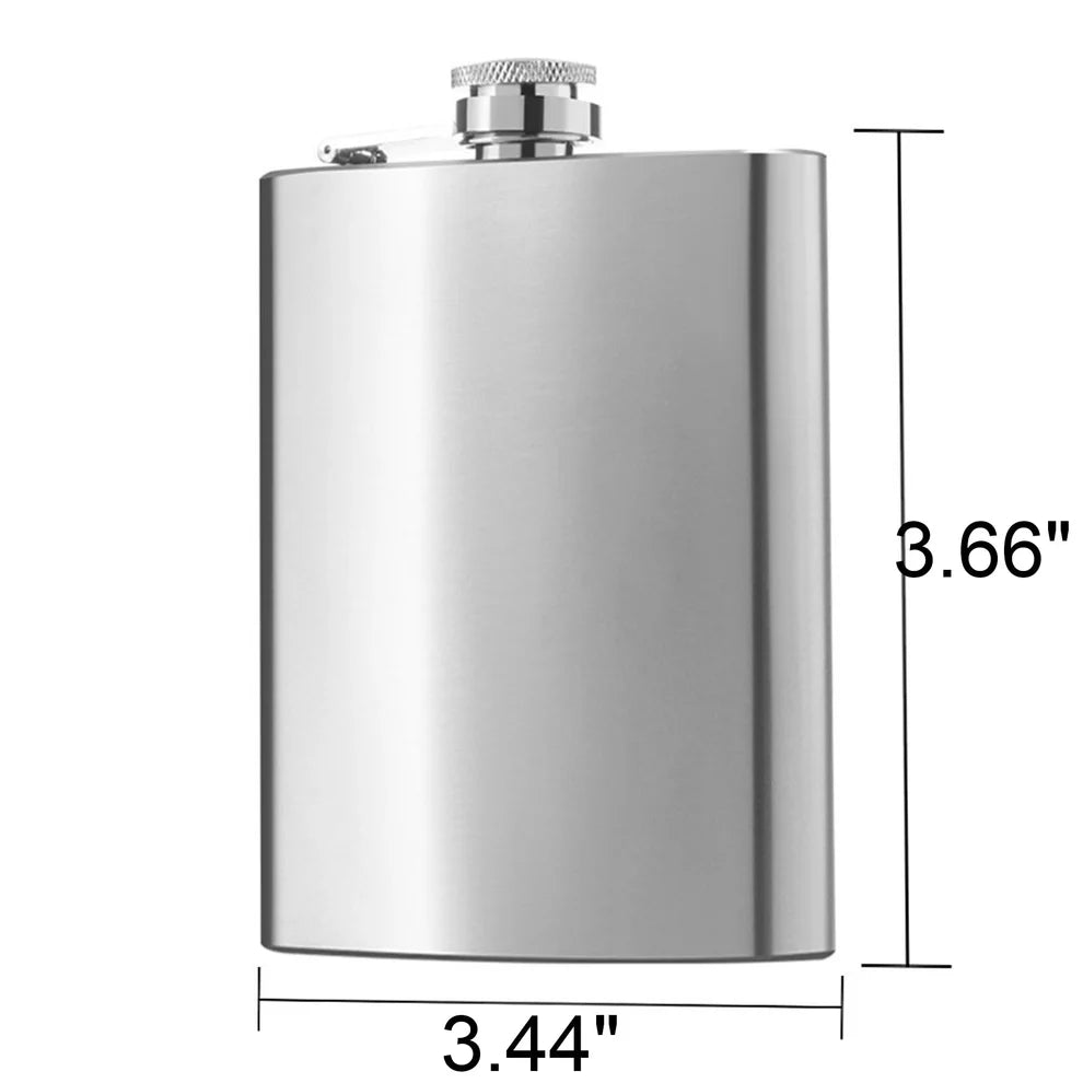 LTAW022【100PCS】Stainless Steel Hip Flask