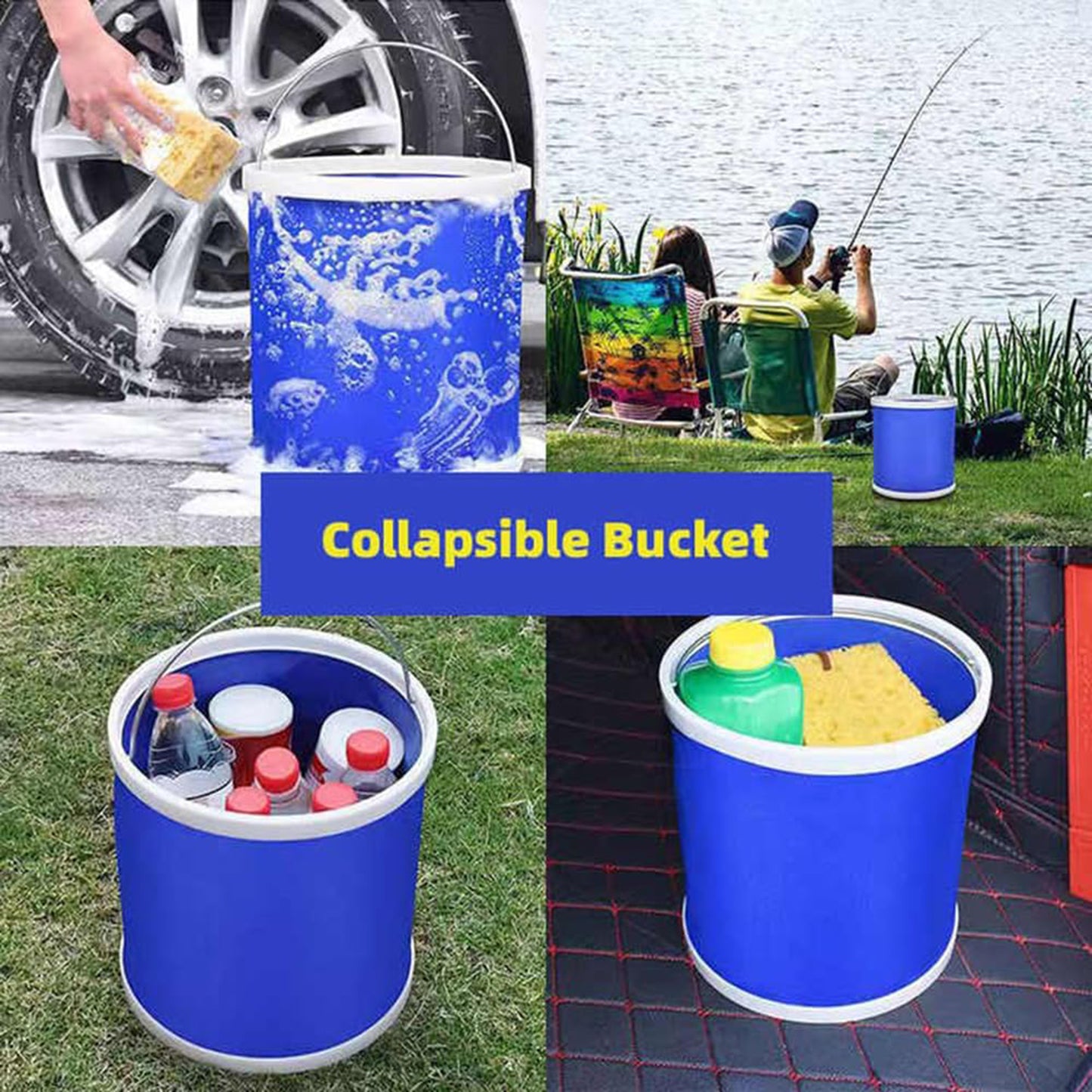 LTAW220【100 PCS】Portable Folding Water Bucket