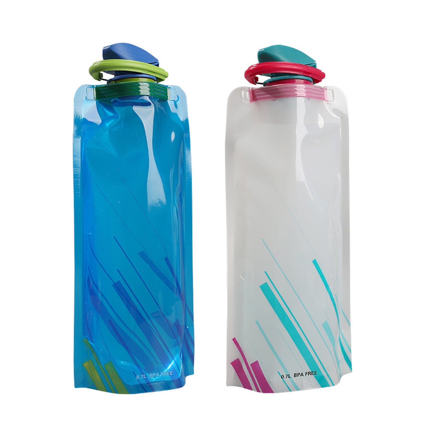 LTAW223【200 PCS】Collapsible Folding Water Bottle Bag