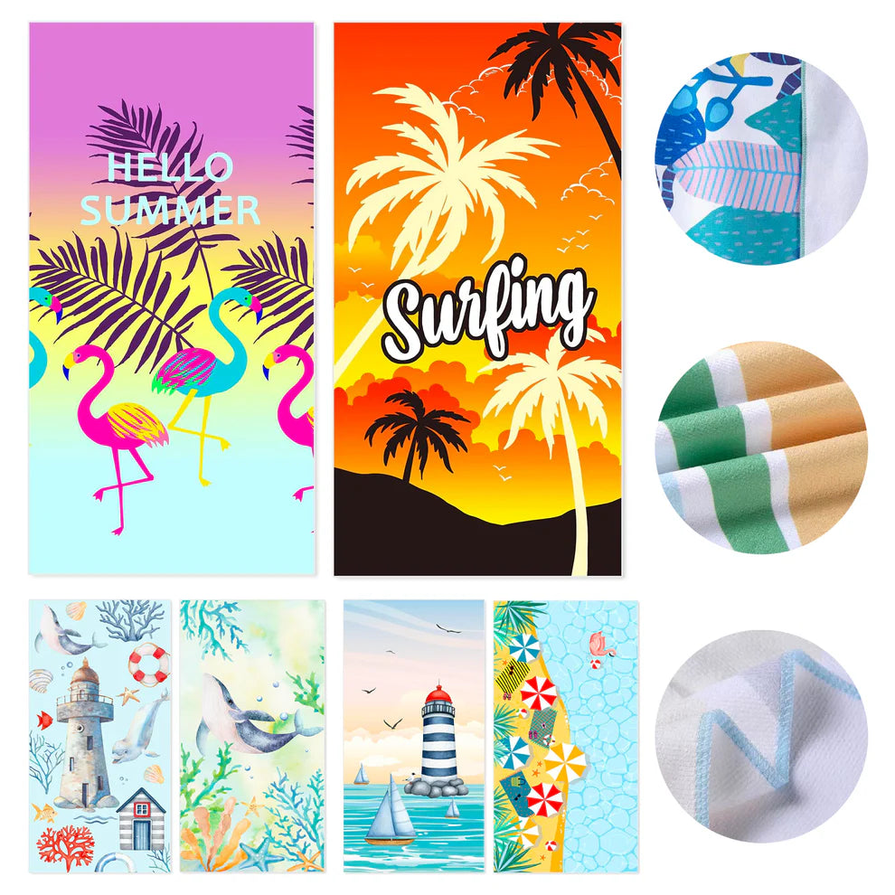 LTAW023【100 PCS】Microfiber Beach Towel