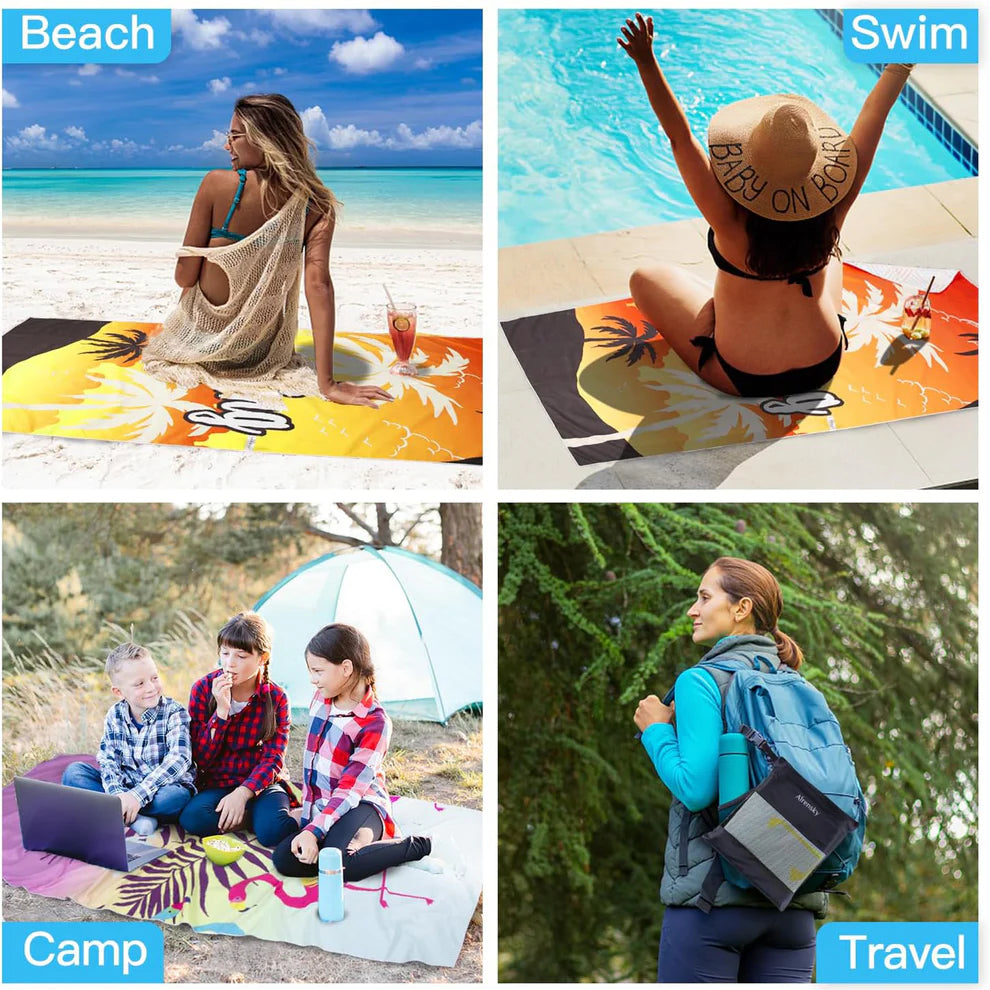 LTAW023【100 PCS】Microfiber Beach Towel