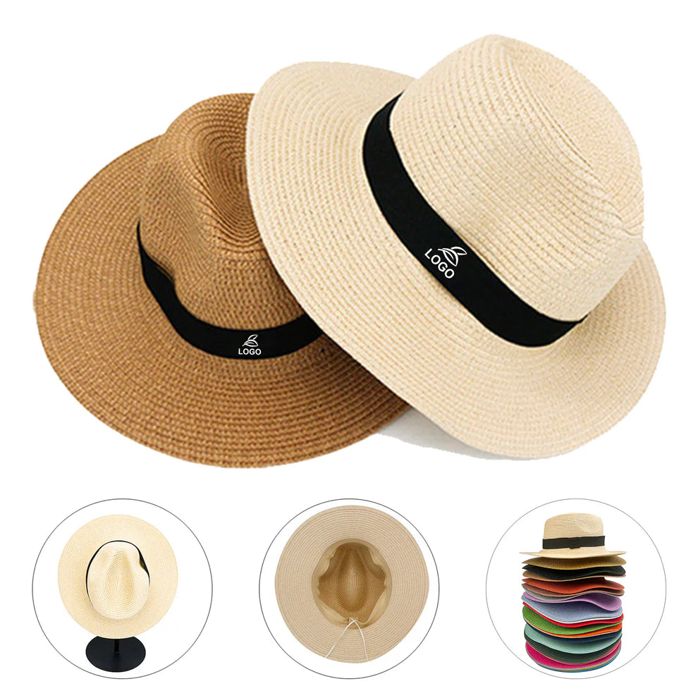 LTAW024【100 PCS】Women's Wide Brim Straw Hat