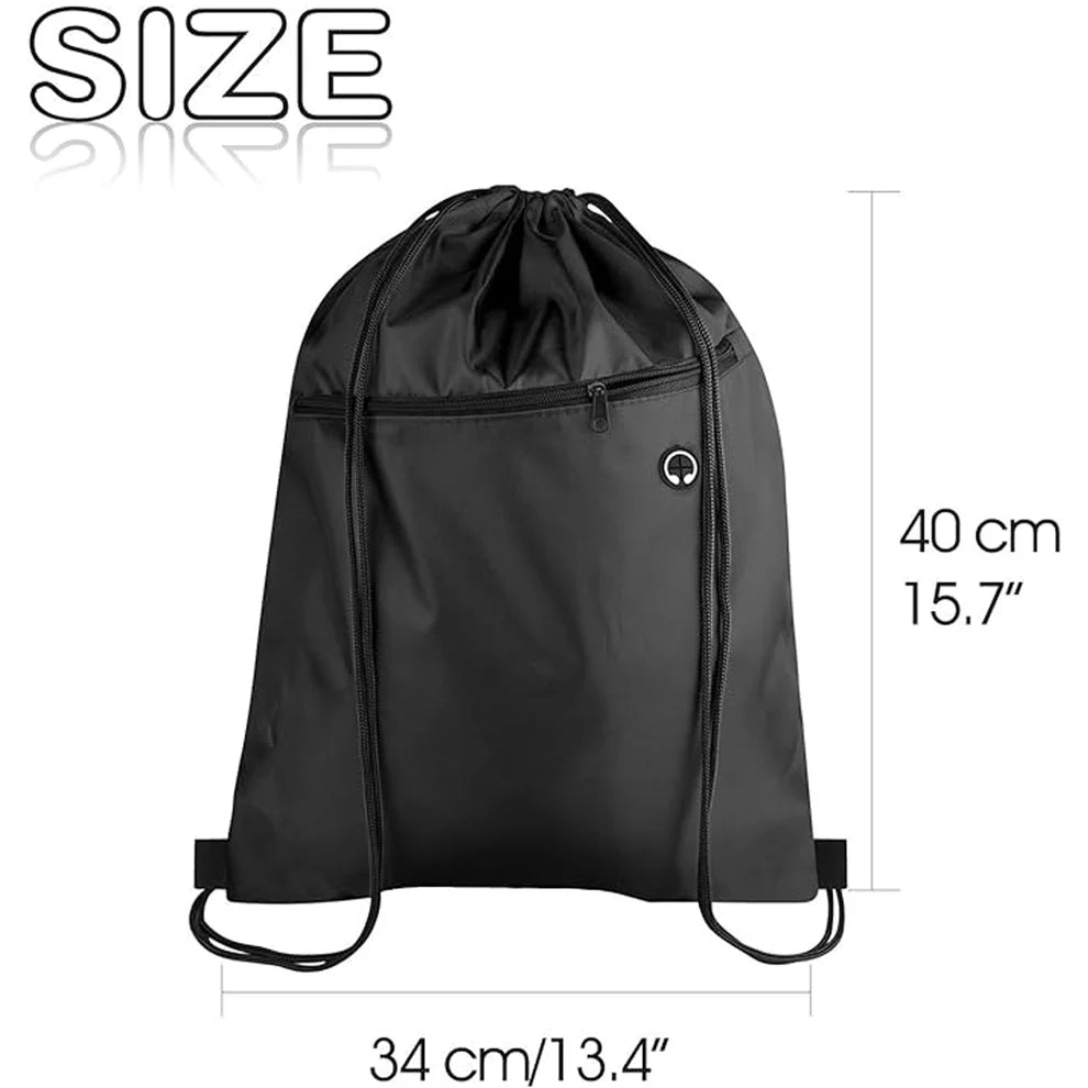 LTAW025【100 PCS】Drawstring Bags with Zipper