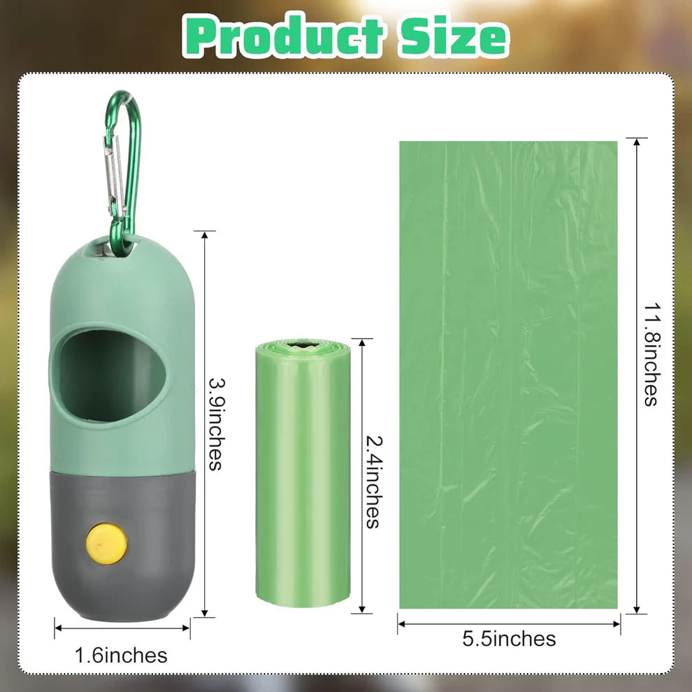 LTAW033【100 PCS】Doggy Poop Bag Dispenser With Light