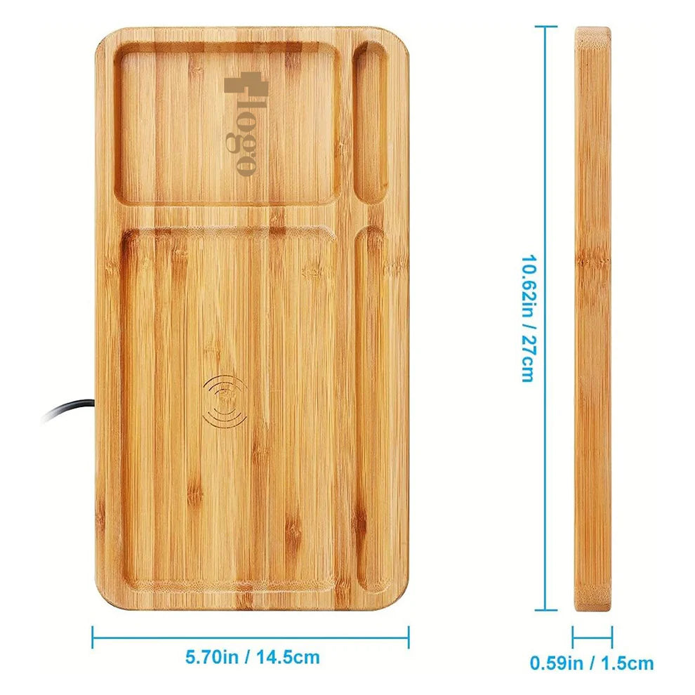 LTAW035【100 PCS】Wood Phone Wireless Charging Station