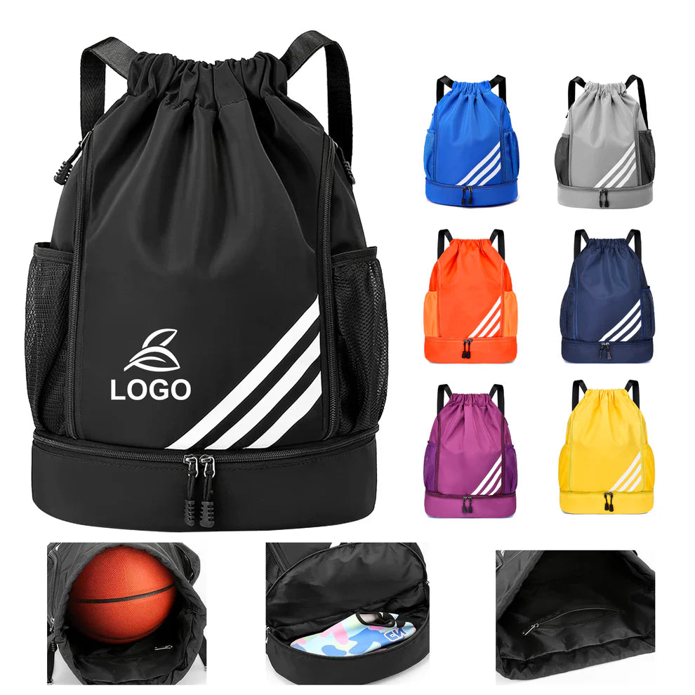 LTAW042【100 PCS】Water Resistant Drawstring Backpack