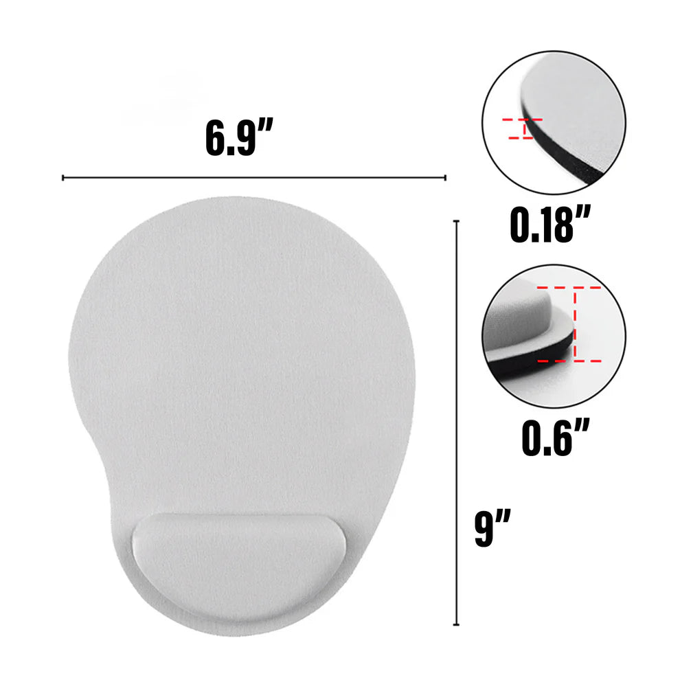 LTAW053【100 PCS】Mouse Pad with Wrist Support