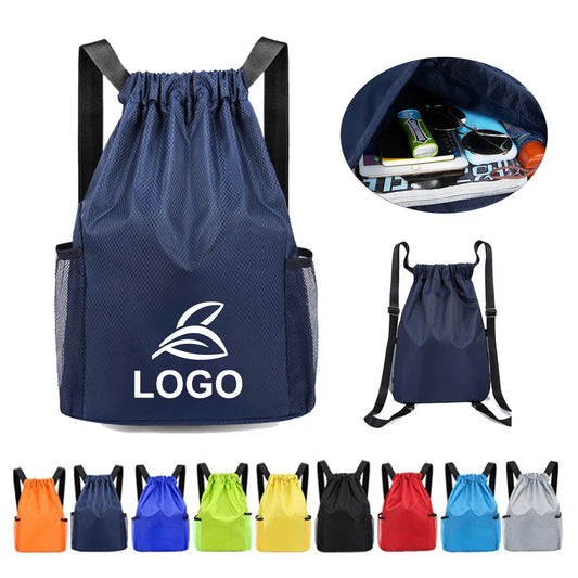 LTAW056【100 PCS】Wide Shoulder Strap Drawstring Backpack