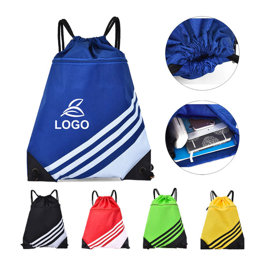 LTAW064【100 PCS】Water Resistant Sports Gym Backpack