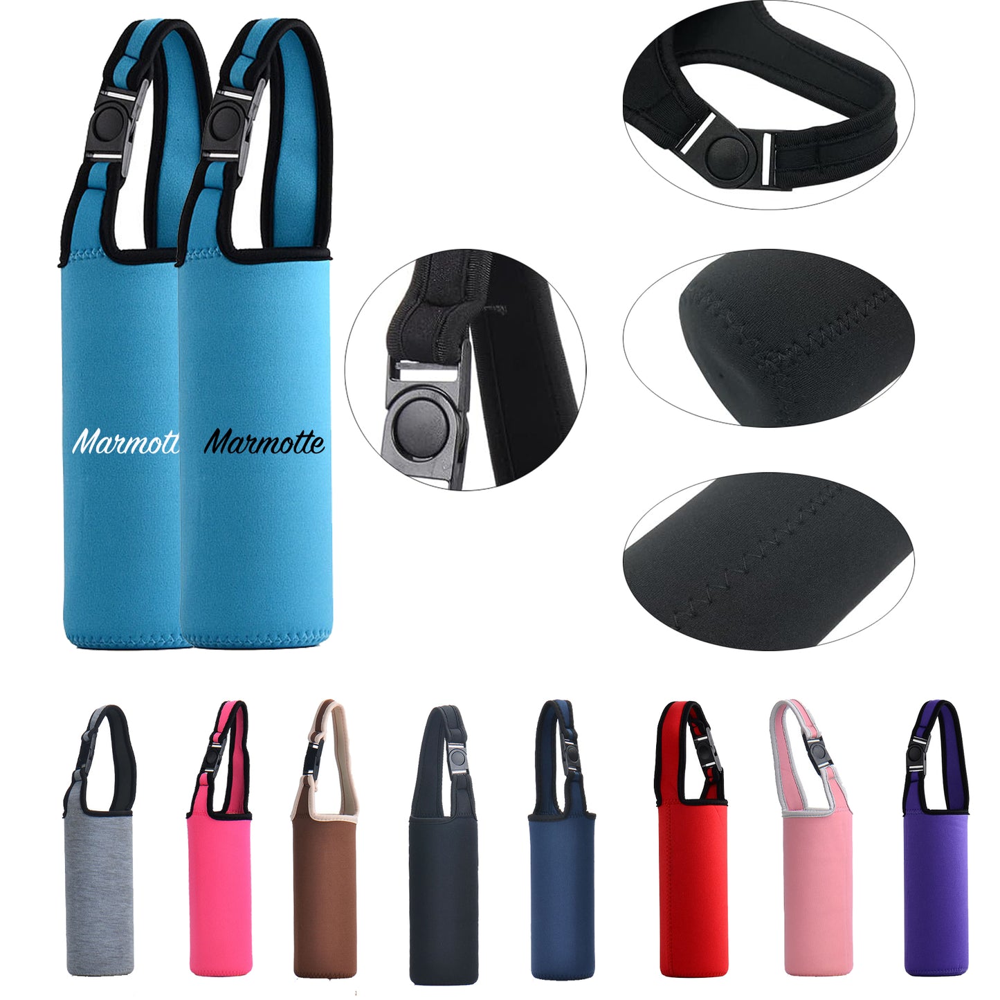 LTAW077【100 PCS】Neoprene Bottle Cup Carrier Pouch