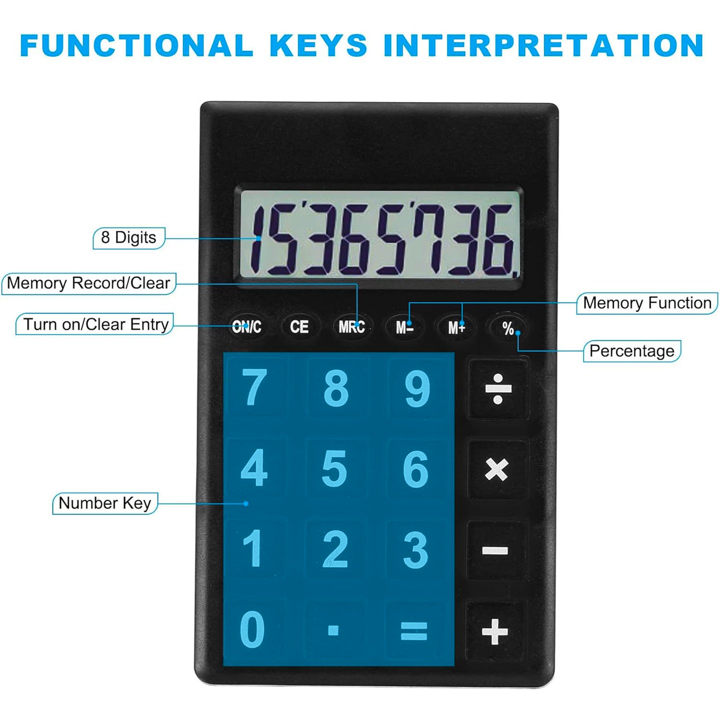 LTAW089【100 PCS】Standard Function Desktop Calculator