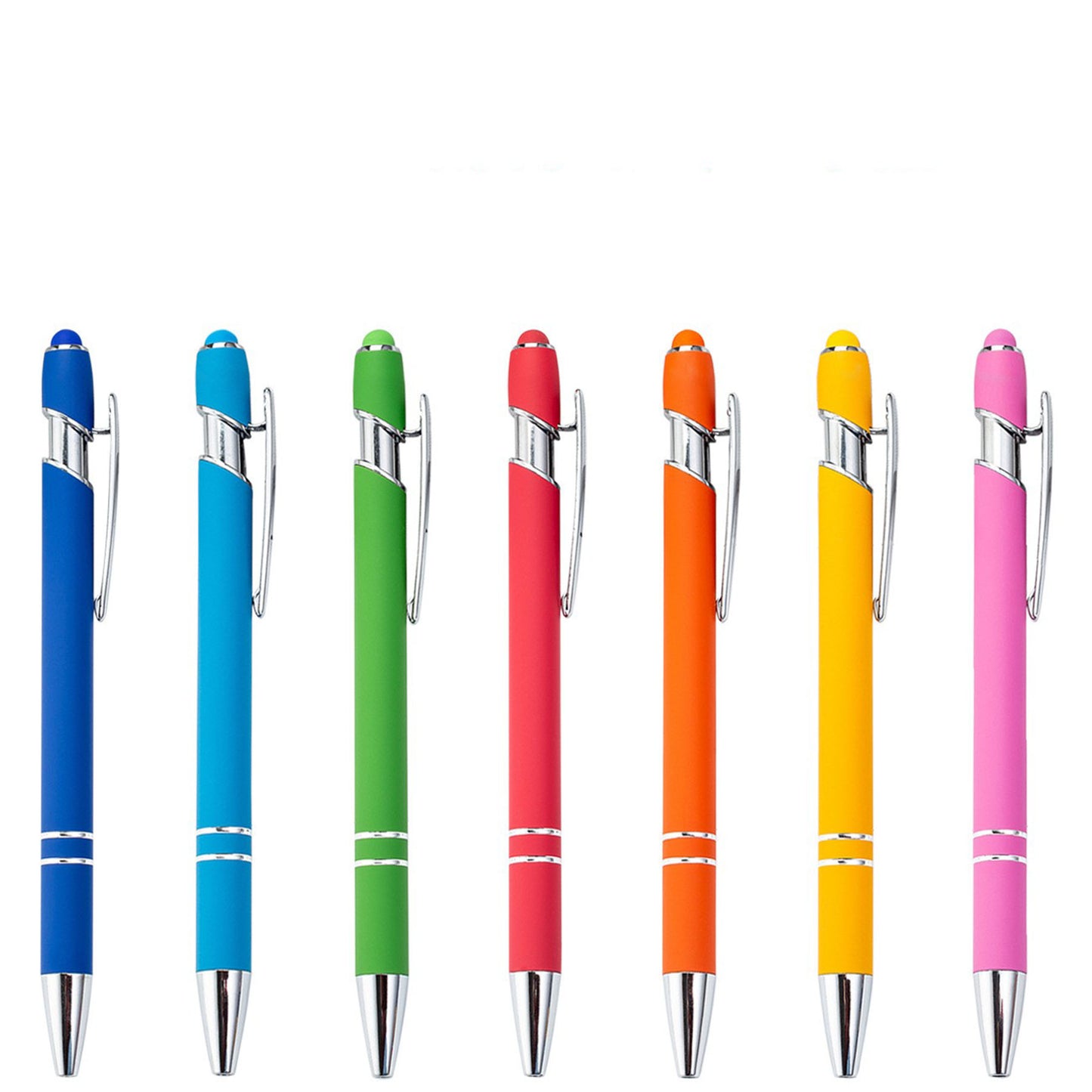 LTAW092【100 PCS】Soft Touch Aluminum Ballpoint Pen