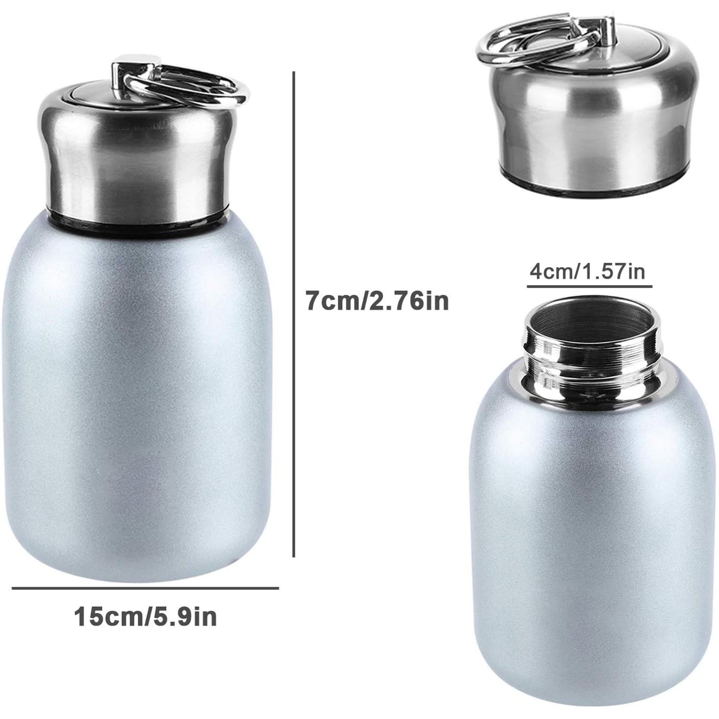 LTAW094【100 PCS】10 Oz Mini Stainless Steel Thermos Flask