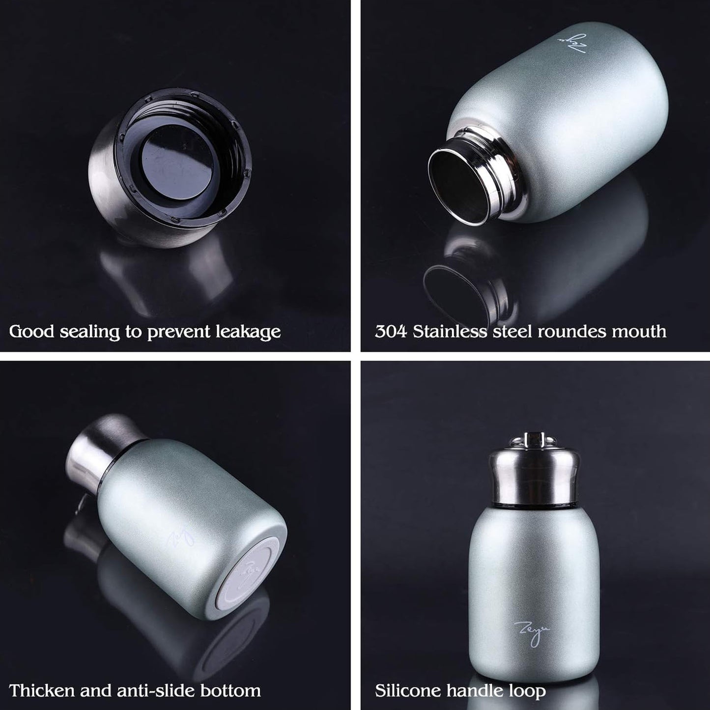 LTAW094【100 PCS】10 Oz Mini Stainless Steel Thermos Flask